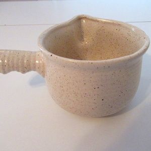 Homespun Speckled gravy boat